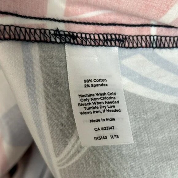 TALBOTS Nautical Print Belted Button Down Dress 2 Petite - Picture 4 of 5